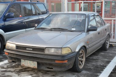 SAN JUAN, PH - AUG 28 - Toyota corolla at East side collective car meet on August 28, 2022 in San Juan, Philippines. East side collective is a car meet event held in Philippines. 