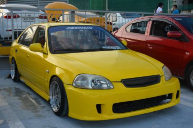 SAN JUAN, PH - AUG 28 - Honda civic at East side collective car meet on August 28, 2022 in San Juan, Philippines. East side collective is a car meet event held in Philippines. 