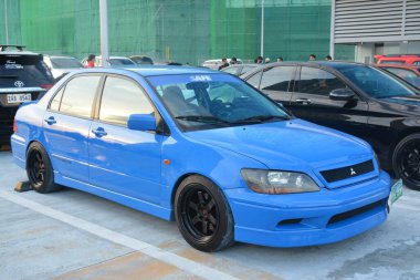 SAN JUAN, PH - AUG 28 - Mitsubishi lancer at East side collective car meet on August 28, 2022 in San Juan, Philippines. East side collective is a car meet event held in Philippines. 