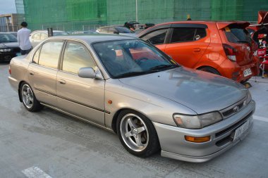 SAN JUAN, PH - AUG 28 - Toyota corolla at East side collective car meet on August 28, 2022 in San Juan, Philippines. East side collective is a car meet event held in Philippines. 
