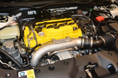 PARANAQUE, PH - AUG 27 - Honda civic engine at Honda day 4 on August 27, 2022 in Paranaque, Philippines. Honda day 4 is a car meet event held in Philippines.