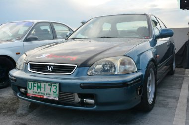 PARANAQUE, PH - AUG 27 - Honda civic at Honda day 4 on August 27, 2022 in Paranaque, Philippines. Honda day 4 is a car meet event held in Philippines.