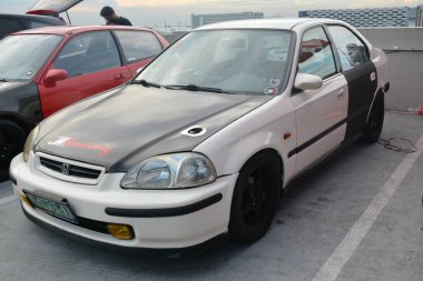 PARANAQUE, PH - AUG 27 - Honda civic at Honda day 4 on August 27, 2022 in Paranaque, Philippines. Honda day 4 is a car meet event held in Philippines.