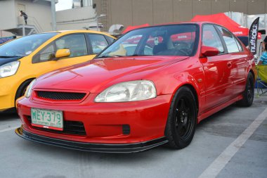 PARANAQUE, PH - AUG 27 - Honda civic at Honda day 4 on August 27, 2022 in Paranaque, Philippines. Honda day 4 is a car meet event held in Philippines.