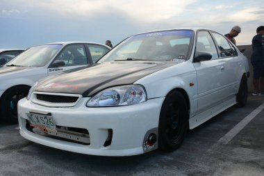 PARANAQUE, PH - AUG 27 - Honda civic at Honda day 4 on August 27, 2022 in Paranaque, Philippines. Honda day 4 is a car meet event held in Philippines.