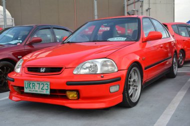 PARANAQUE, PH - AUG 27 - Honda civic at Honda day 4 on August 27, 2022 in Paranaque, Philippines. Honda day 4 is a car meet event held in Philippines.