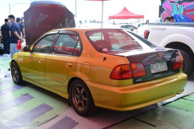 PARANAQUE, PH - AUG 27 - Honda civic at Honda day 4 on August 27, 2022 in Paranaque, Philippines. Honda day 4 is a car meet event held in Philippines.