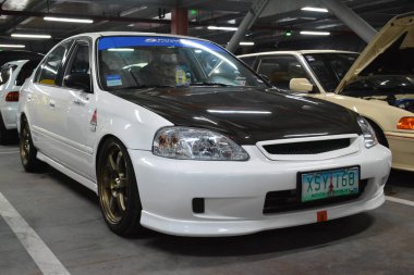 PARANAQUE, PH - JULY 30 - Honda civic at Honda Matsuri car meet on July 30, 2022 in Paranaque, Philippines. Honda matsuri is a car meet event held in Philippines.