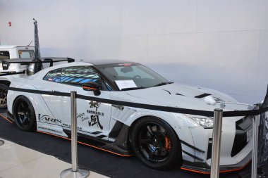 PASAY, PH - MAY 29 - Nissan gtr at TransSport Show on May 29, 2022 in Pasay, Philippines. TransSport Show is a aftermarket car show held in Philippines.