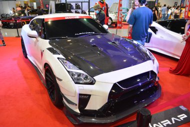 PASAY, PH - MAY 29 - Nissan gtr at TransSport Show on May 29, 2022 in Pasay, Philippines. TransSport Show is a aftermarket car show held in Philippines.