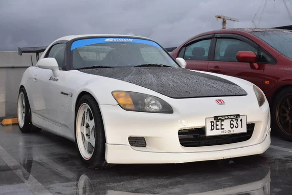 PARANAQUE, PH - JULY 30 - Honda s2000 spoon sports at Honda Matsuri car meet on July 30, 2022 in Paranaque, Philippines. Honda matsuri is a car meet event held in Philippines.