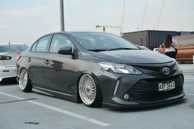 PARANAQUE, PH - AUG 20 - Toyota vios at crazy 4 doors on August 20, 2022 in Paranaque, Philippines. Crazy 4 doors is a car meet event held in Philippines.