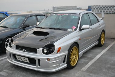 PARANAQUE, PH - AUG 20 - Subaru at crazy 4 doors on August 20, 2022 in Paranaque, Philippines. Crazy 4 doors is a car meet event held in Philippines.