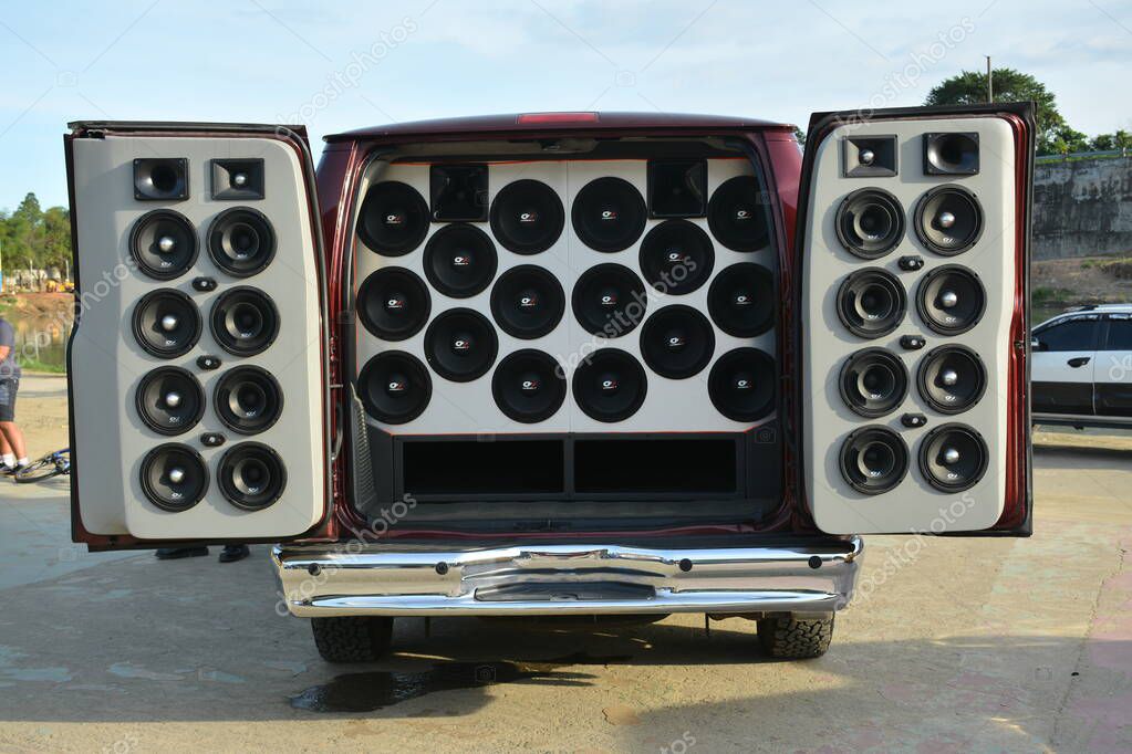 MARIKINA, PH FEB 4 Ford e150 audio set up at Wild Rides on February