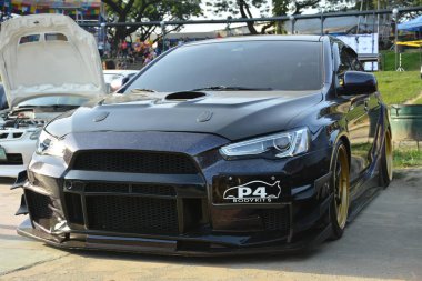 MARIKINA, PH - FEB 4 - Mitsubishi lancer at Wild Rides on February 4, 2023 in Marikina, Philippines. Wild Rides is a car show event in Philippines.