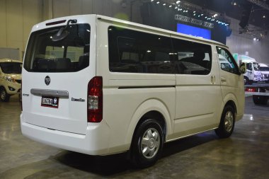 PASAY, PH - FEB 11 - Foton transvan at Foton Big Show on February 11, 2023 in Pasay, Philippines. Foton is a Chinese company that manufactures trucks and buses.
