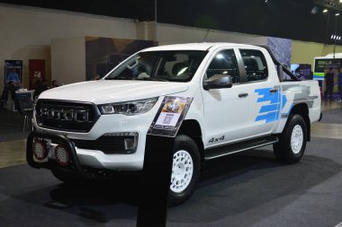 PASAY, PH - FEB 11 - Foton thunder pick up at Foton Big Show on February 11, 2023 in Pasay, Philippines. Foton is a Chinese company that manufactures trucks and buses.