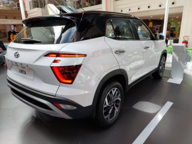 MAKATI, PH - FEB 26 - Hyundai creta on February 26, 2023 in Makati, Philippines. Hyundai is a South Korean multinational automotive manufacturer headquartered in Seoul, South Korea.