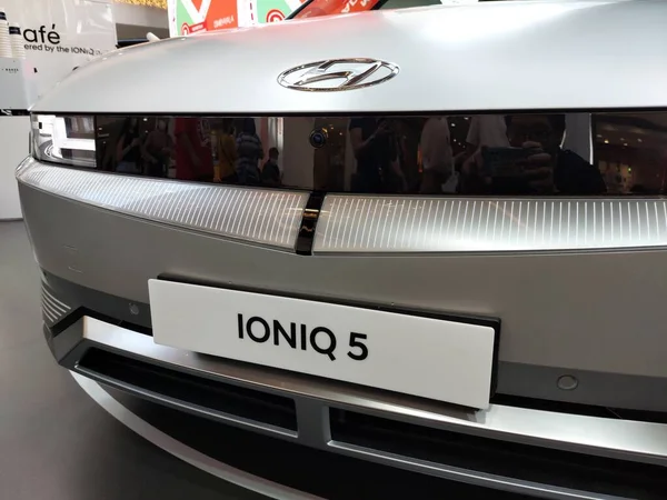 MAKATI, PH - FEB 26 - Hyundai ioniq 5 on February 26, 2023 in Makati, Philippines. Hyundai is a South Korean multinational automotive manufacturer headquartered in Seoul, South Korea.
