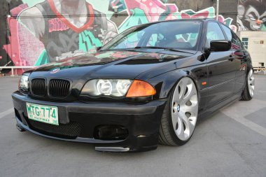 PARANAQUE, PH - FEB 17 - Bmw 316i at girls night out on February 17, 2023 in Paranaque, Philippines. Girls night out is a car meet event in Philippines.