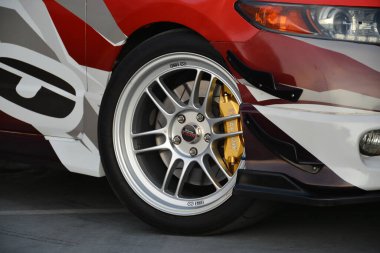 PARANAQUE, PH - FEB 17 - Honda city wheel at girls night out on February 17, 2023 in Paranaque, Philippines. Girls night out is a car meet event in Philippines.