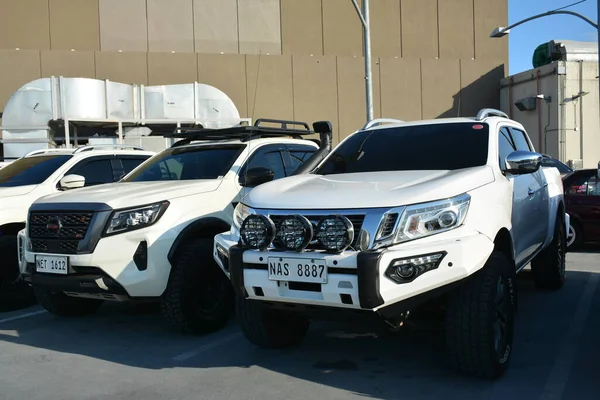 stock image PARANAQUE, PH - MAR 26 - Nissan navara pick up at Nissan Elites summer meet on March 26, 2023 in Paranaque, Philippines. Nissan Elites is a car club group in Philippines.