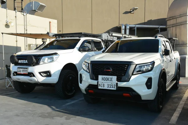 stock image PARANAQUE, PH - MAR 26 - Nissan navara pick up at Nissan Elites summer meet on March 26, 2023 in Paranaque, Philippines. Nissan Elites is a car club group in Philippines.