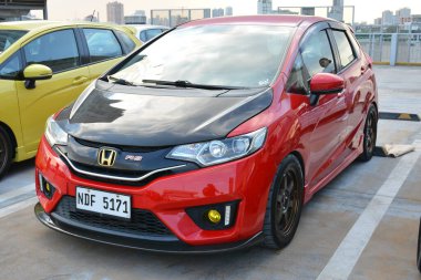 SAN JUAN, PH - MAR 13 - Honda, 13 Mart 2023 'te San Juan, Filipinler' de bir araya geldi. Gerçek formda ekip Filipinler 'de bir araba kulübü grubudur..