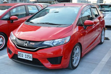 SAN JUAN, PH - MAR 13 - Honda, 13 Mart 2023 'te San Juan, Filipinler' de bir araya geldi. Gerçek formda ekip Filipinler 'de bir araba kulübü grubudur..
