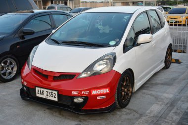 SAN JUAN, PH - MAR 13 - Honda, 13 Mart 2023 'te San Juan, Filipinler' de bir araya geldi. Gerçek formda ekip Filipinler 'de bir araba kulübü grubudur..