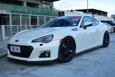 SAN JUAN, PH - FEB 26 - Subaru brz, 26 Şubat 2023 tarihinde San Juan, Filipinler 'de bir araya geldi. Doğu Yakası Kolektifi Filipinler 'de bir araba buluşması düzenliyor..