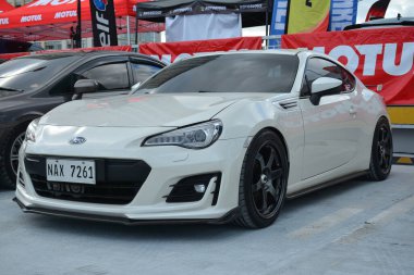 SAN JUAN, PH - FEB 26 - Subaru brz, 26 Şubat 2023 tarihinde San Juan, Filipinler 'de bir araya geldi. Doğu Yakası Kolektifi Filipinler 'de bir araba buluşması düzenliyor..