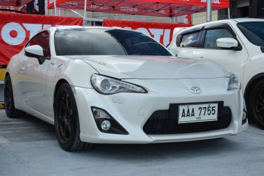 SAN JUAN, PH - 26 Şubat - Toyota 86, 26 Şubat 2023 tarihinde San Juan, Filipinler 'de bir araya geldi. Doğu Yakası Kolektifi Filipinler 'de bir araba buluşması düzenliyor..
