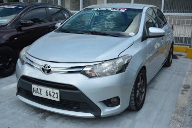 SAN JUAN, PH - 26 Şubat - Toyota vios, 26 Şubat 2023 tarihinde San Juan, Filipinler 'de bir araya geldi. Doğu Yakası Kolektifi Filipinler 'de bir araba buluşması düzenliyor..