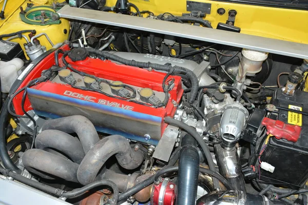 San Juan Feb Mitsubishi Lancer Engine East Side Collective Car — Φωτογραφία Αρχείου