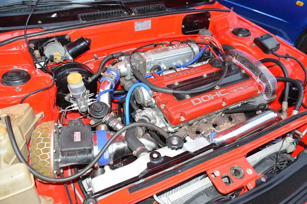 San Juan Feb Mitsubishi Lancer Engine East Side Collective Car — Fotografia de Stock