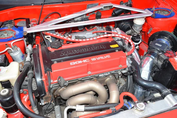 San Juan Feb Mitsubishi Lancer Engine East Side Collective Car — Foto Stock