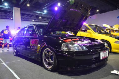Pasay, PH - MAR 4 - Honda Civic JDM Metro Araba Fuarı 4 Mart 2023 tarihinde Pasay, Filipinler 'de. JDM Underground, Filipinler 'de düzenlenen bir otomobil fuarıdır..