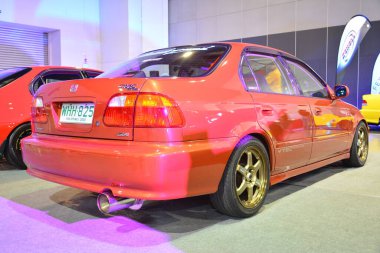 Pasay, PH - MAR 4 - Honda Civic JDM Metro Araba Fuarı 4 Mart 2023 tarihinde Pasay, Filipinler 'de. JDM Underground, Filipinler 'de düzenlenen bir otomobil fuarıdır..