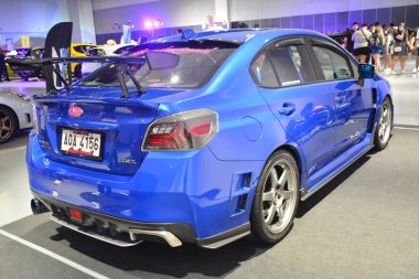 Pasay, PH - MAR 4 - Subaru impreza JDM Metro Araba Fuarı 'nda 4 Mart 2023 tarihinde Pasay, Filipinler' de. JDM Underground, Filipinler 'de düzenlenen bir otomobil fuarıdır..