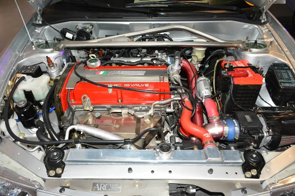Pasay Mar Mitsubishi Lancer Evolutionsmotor Jdm Underground Car Show Den — Stockfoto