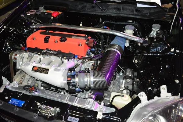 Pasay Mar Honda Civic Engine Jdm Underground Car Show Mart — Stok fotoğraf