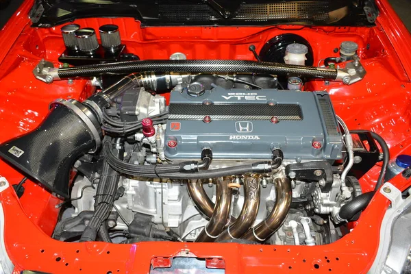 Pasay Mar Honda Civic Engine Jdm Underground Car Show March — Foto de Stock