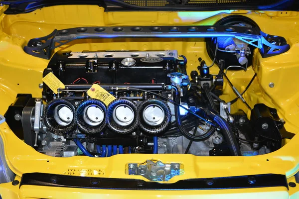 Pasay Mar Honda Civic Engine Jdm Underground Car Show March — Stock Photo, Image