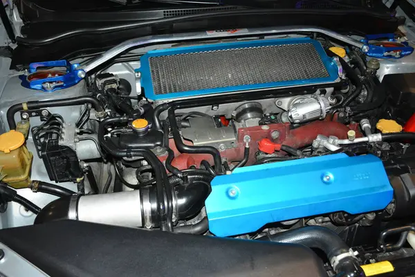 Pasay Mar Subaru Impreza Engine Jdm Underground Car Show Marzo — Foto Stock