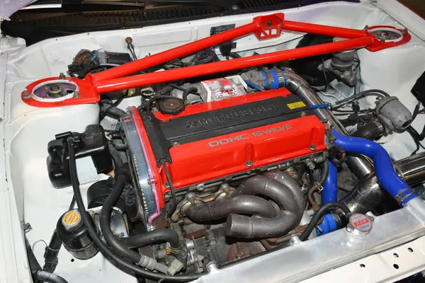 Pasay Mar Mitsubishi Lancer Engine Jdm Underground Car Show March — Stock Fotó