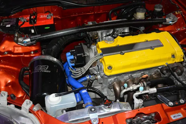 Pasay Mar Honda Civic Engine Jdm Underground Car Show March — Foto de Stock