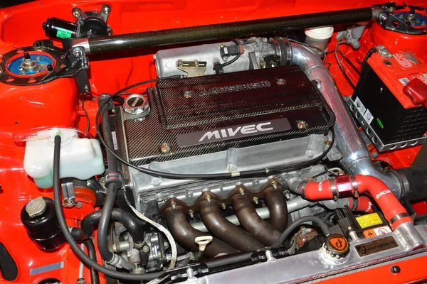 Pasay Mar Mitsubishi Mirage Engine Jdm Underground Car Show Marzo — Foto Stock