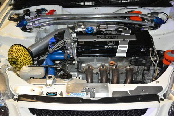 Pasay Mar Honda Civic Engine Jdm Underground Autoshow Maart 2023 — Stockfoto