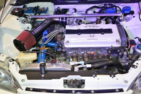 Pasay Mar Honda Civic Engine Jdm Underground Car Show March — Fotografia de Stock